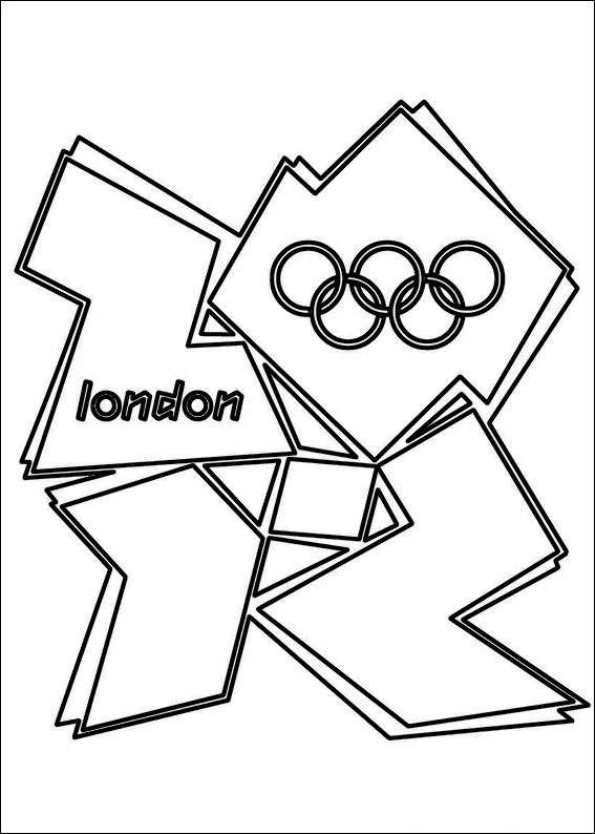 Print logo london 2012 kleurplaat